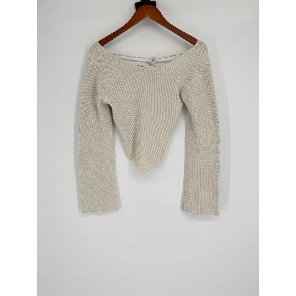 American Threads Womens Sweater Large Boho Cottagecore Coquette Festival Indie